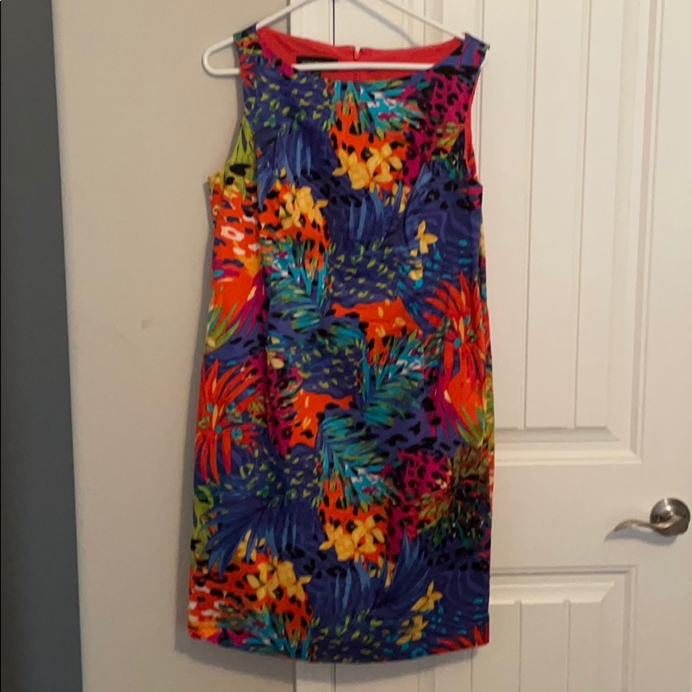 Tropical sheath dress